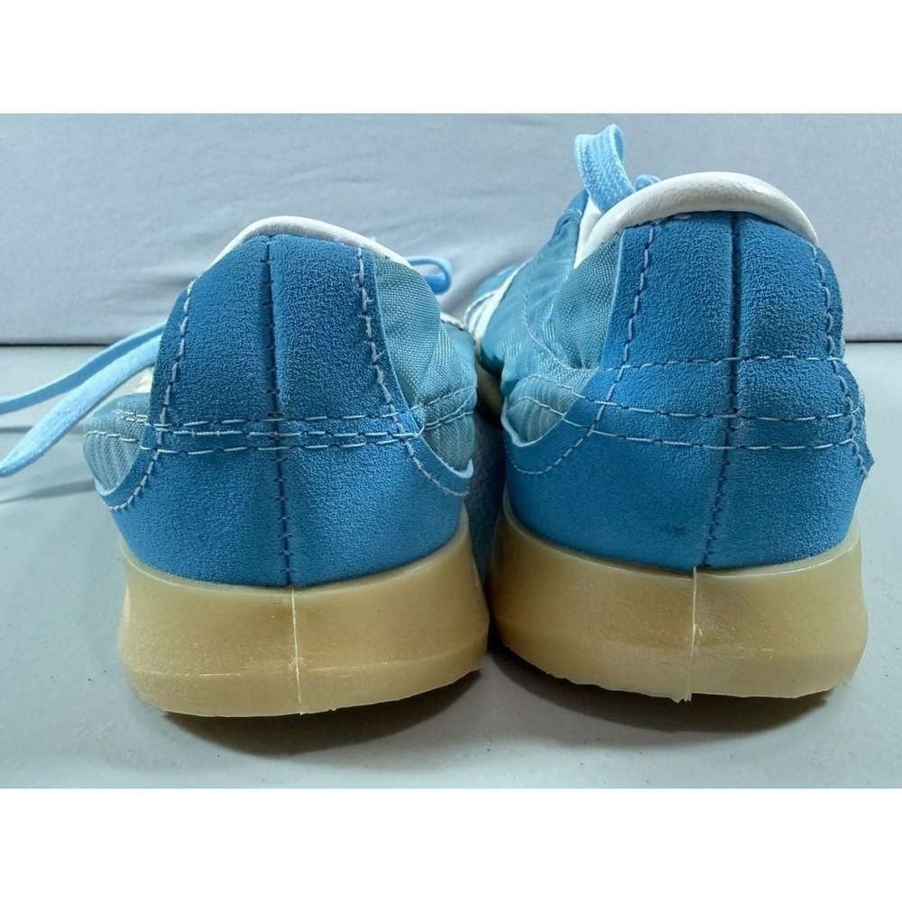 Vintage Tennies Blue Nylon White Stripe Retro Sneakers Size 6 - Picture 2 of 11